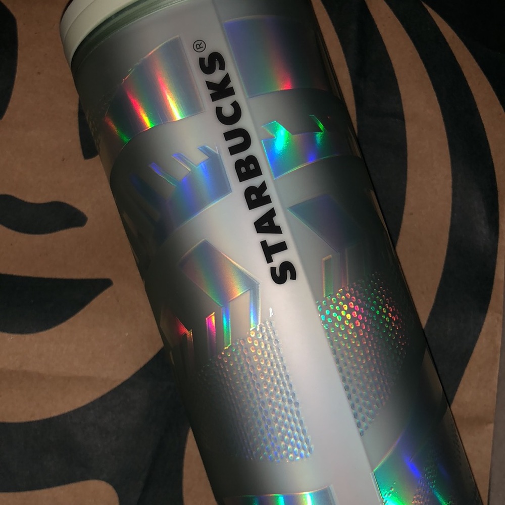 Starbucks Holiday Ribbon Tumbler 16 oz nwt mint green - Picture 2 of 2